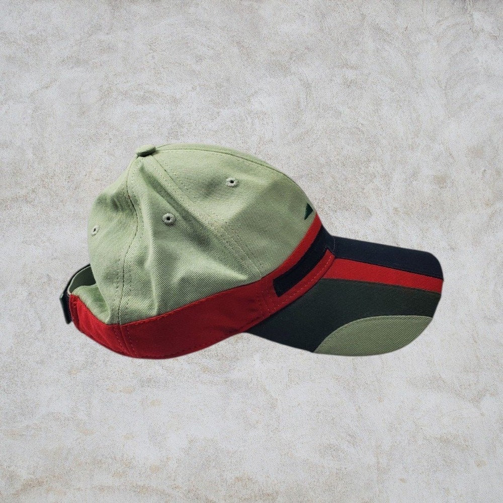 Star Wars Boba Fett Helmet Baseball Cap Adjustable Green Red Hat - Picture 4 of 6